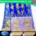 African embroidery lace net fabric for girls dress